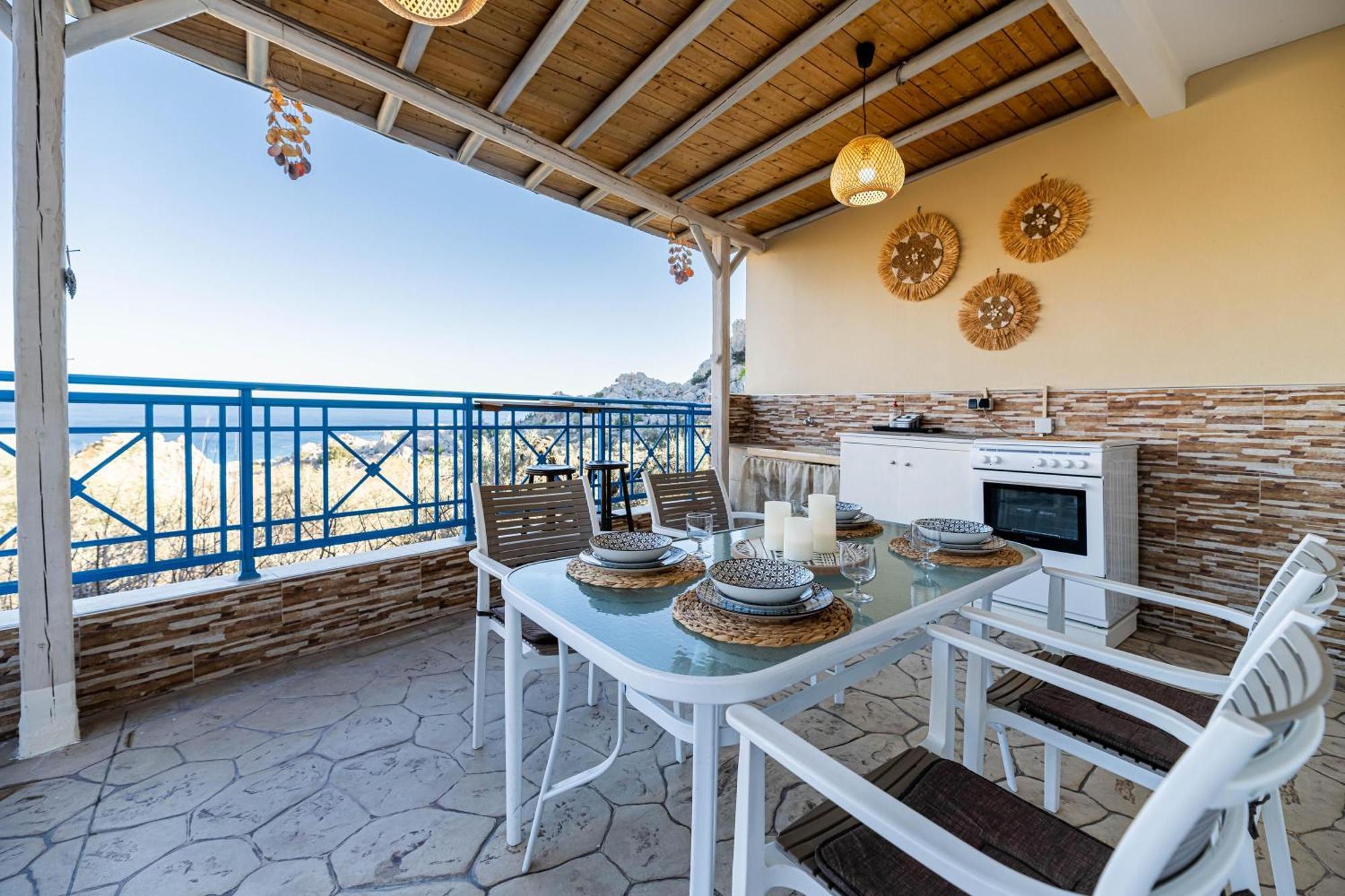 Aperanto Galazio Apartment Archangelos  Luaran gambar