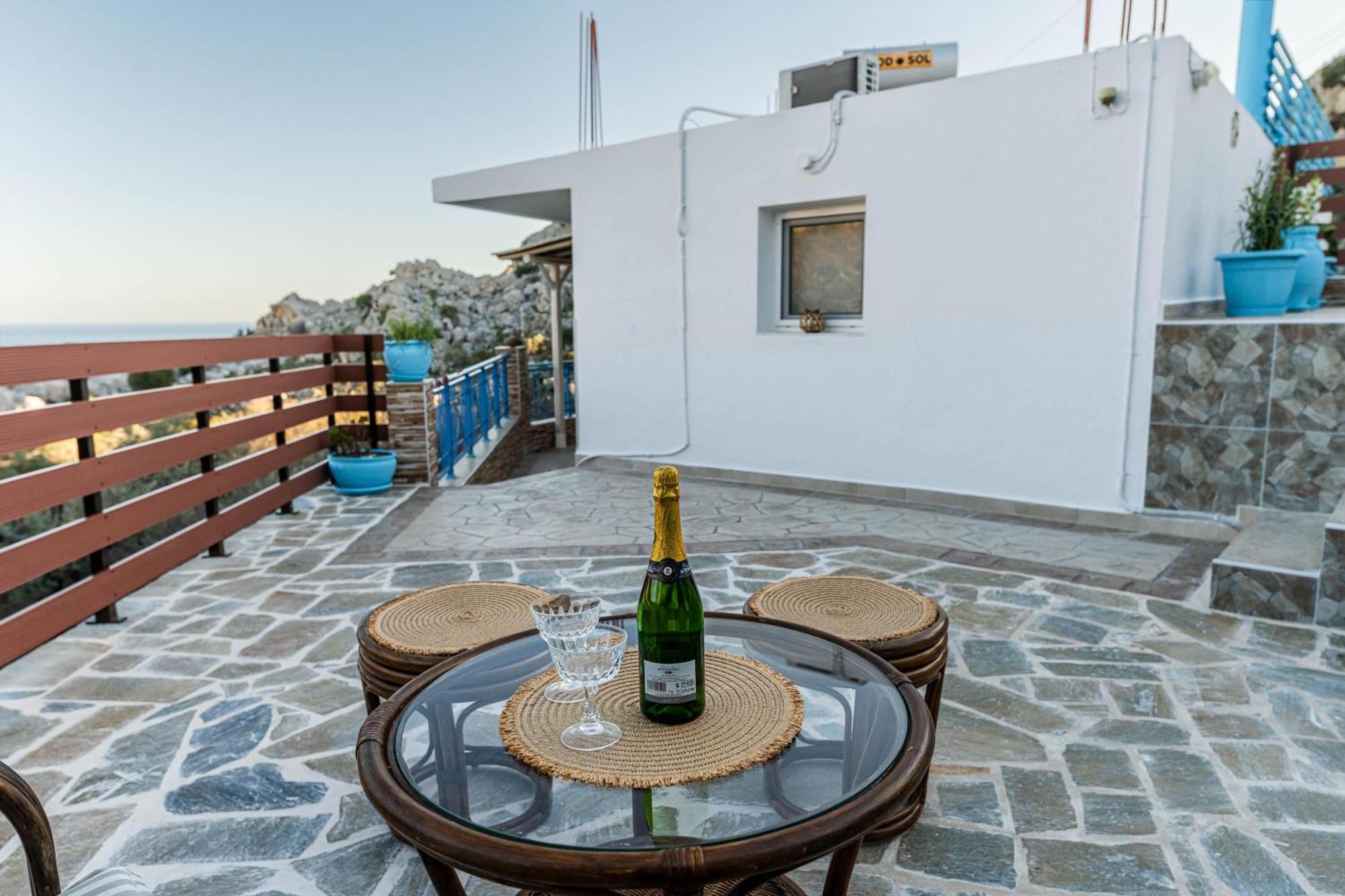 Aperanto Galazio Apartment Archangelos  Luaran gambar
